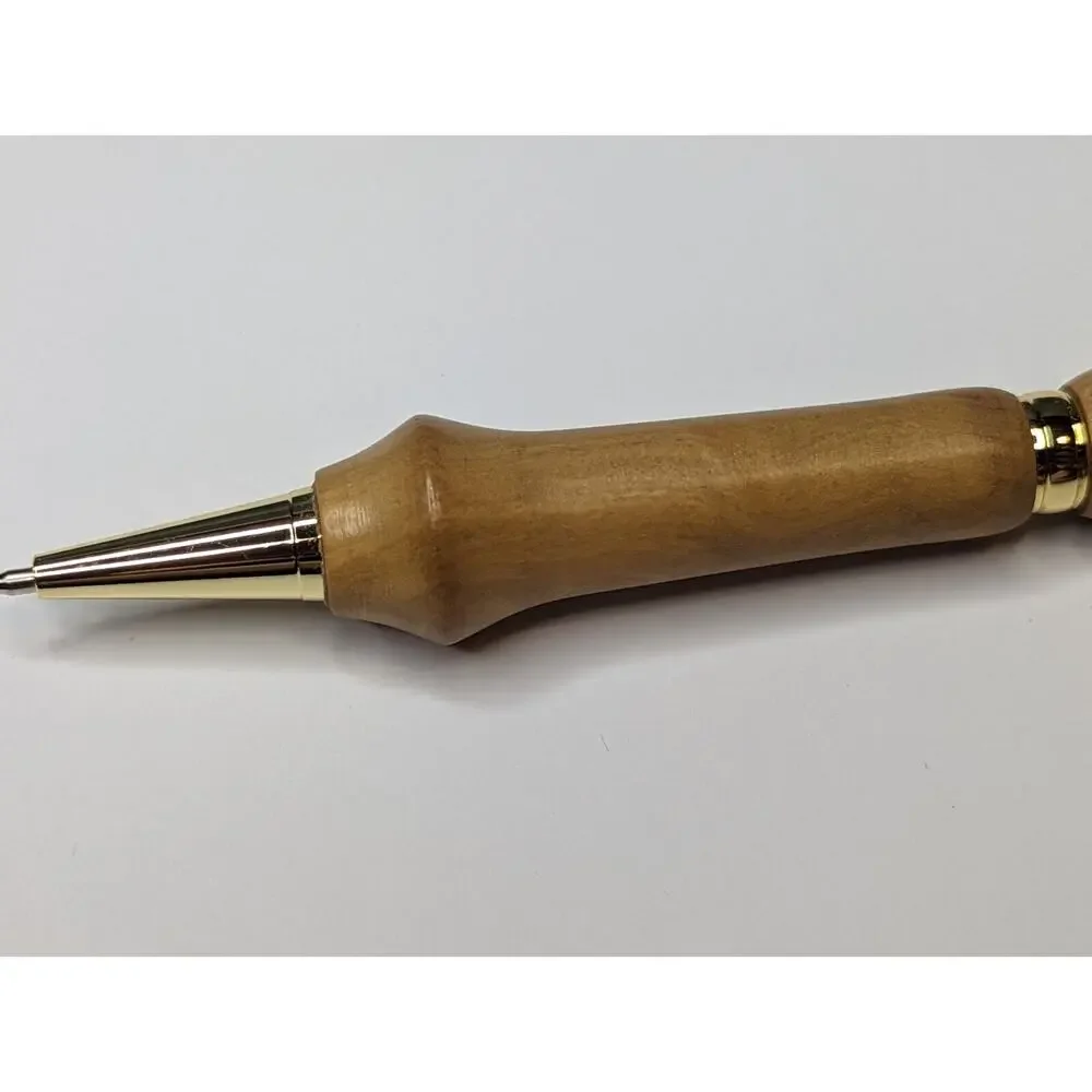 Slimline Twist‎ Pen Gold Finish Alder Body Hand Turned Pen